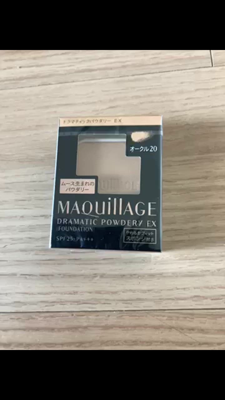 MAQUILLAGE DRAMATIC POWDERY EXオークル20 4個 Set: MAQuillAGE Dramatic Powdery EX SPF25/PA+++ with Case