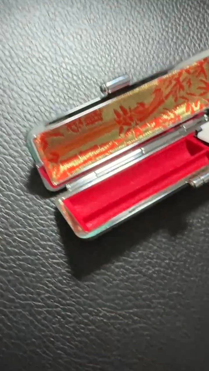 送料無料】2本入る印鑑ケース 朱肉付 ハンコケース 個人印鑑ケース