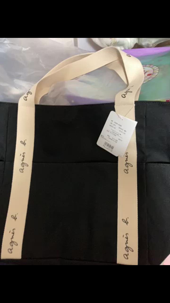 agnes b. アニエスベートートバッグ  ネオプレン ブラック   袋つき 楽天市場】アニエスベー トートバッグ（トートバッグ