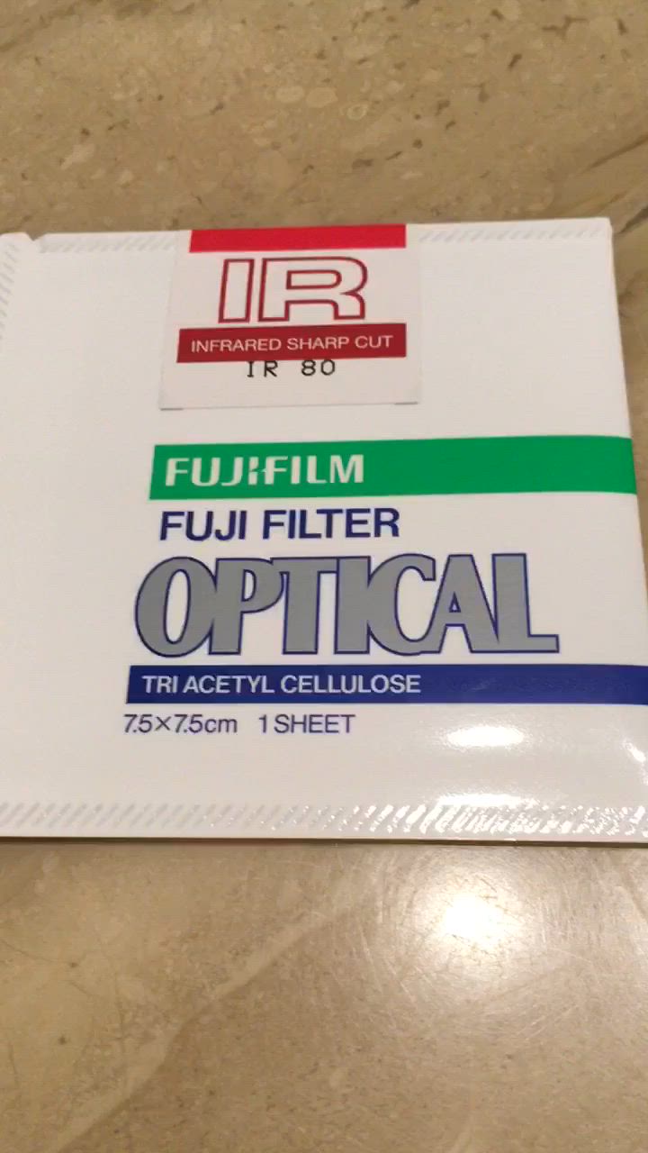 FUJIFILM OPTICALフィルター7.5×7.5　35枚セット FUJIFILM 富士フイルム 光吸収・赤外線透過フィルター(IR