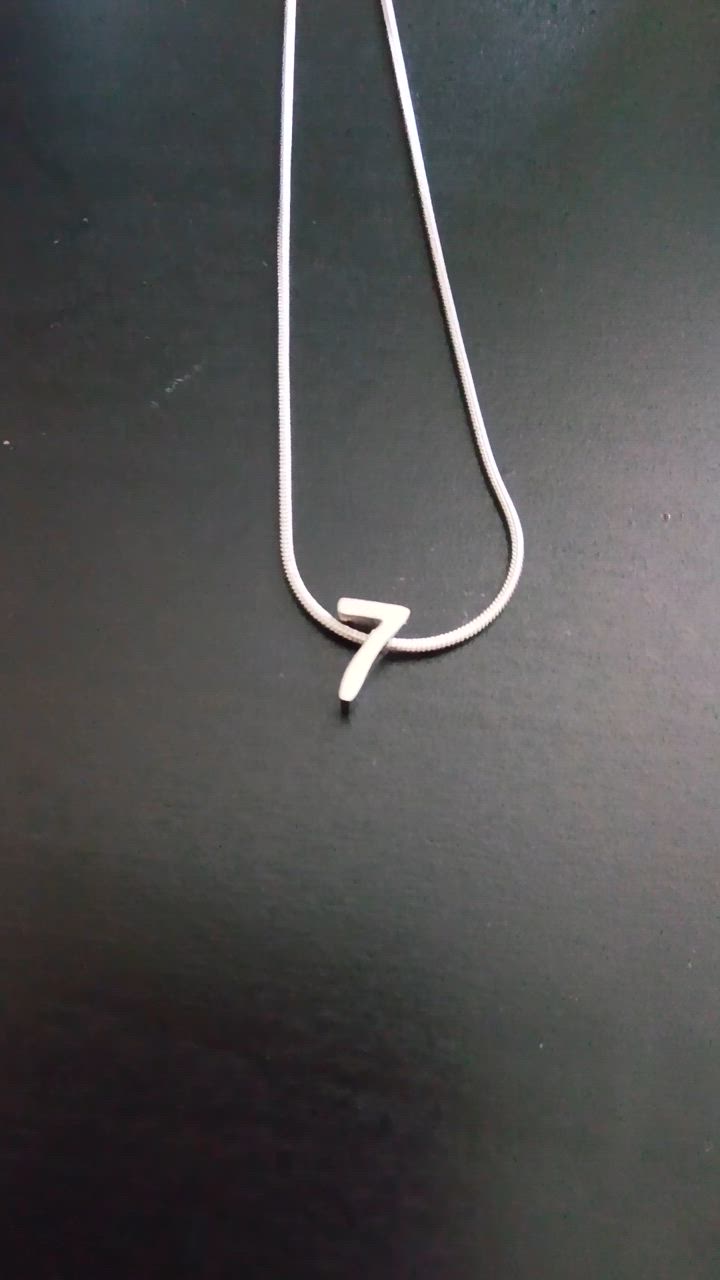 立体ナンバー チャーム シルバー パーツ ハンドメイド 数字