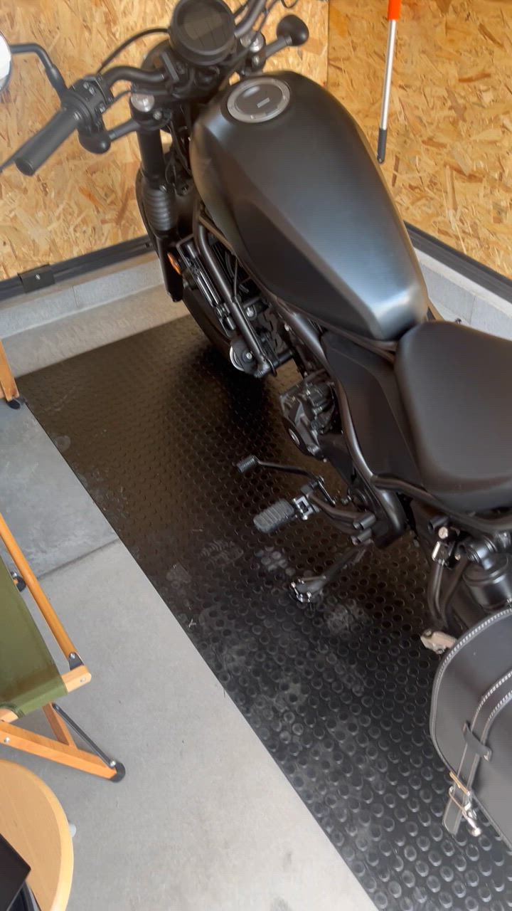 P2倍!】 ゴムマット 屋外 10mm 1m×2m 25kg バイクマット