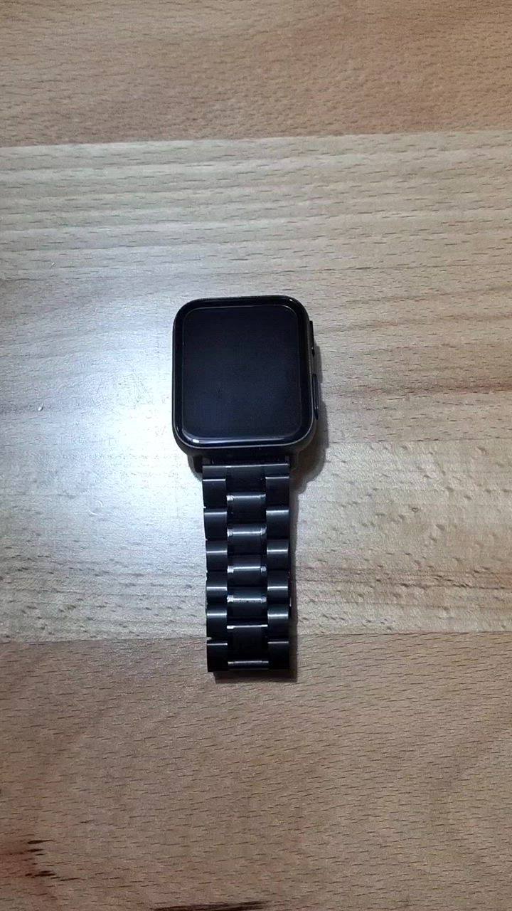 腕時計ベルト ブラック 3連 プッシュ式 直カン 22mm Dバックル