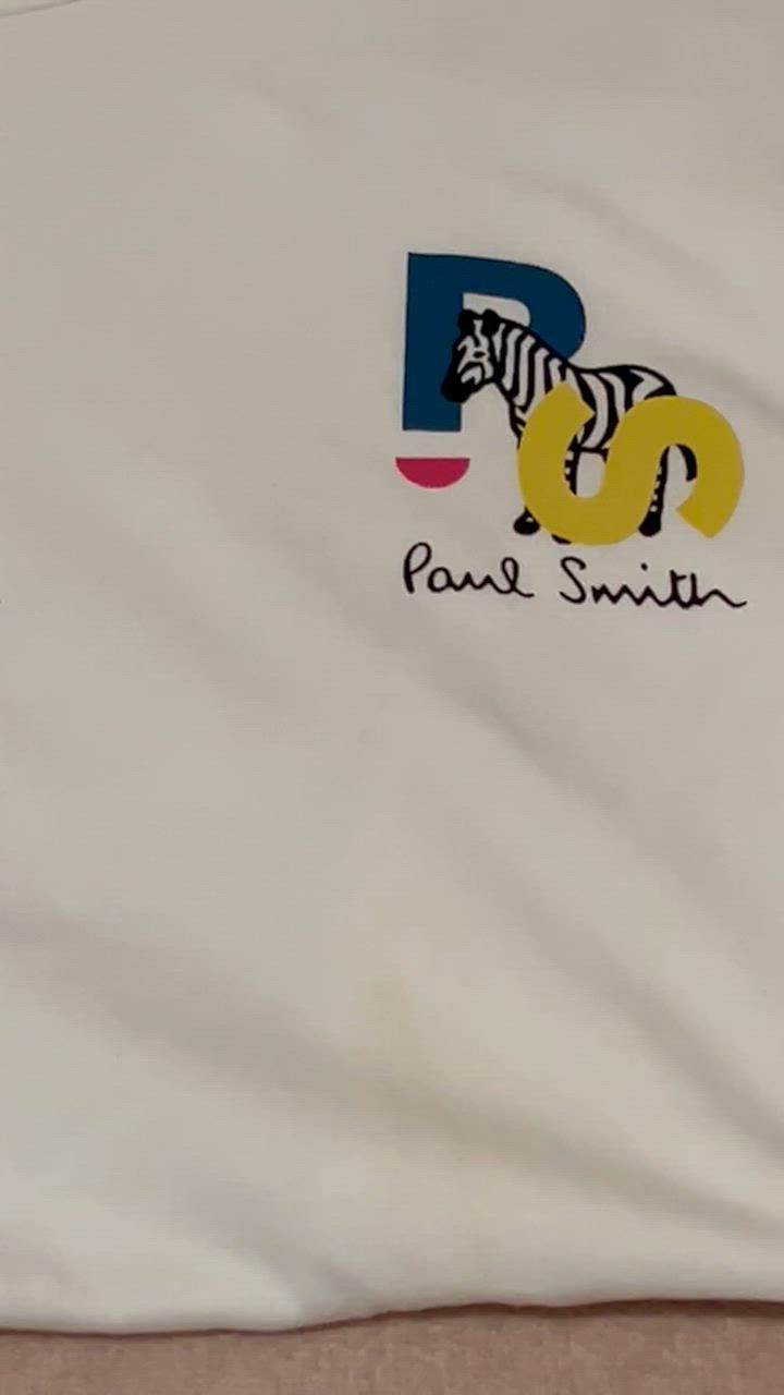PS Paul Smith tシャツ Zebra” 半袖Tシャツ / 242557 220X