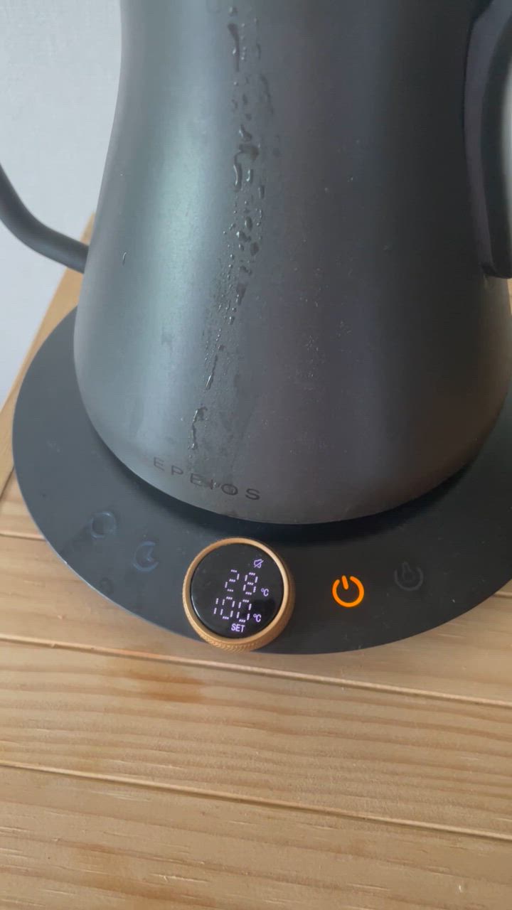 新品未使用　EPEIOS ブラック 電気ケトル EPEIOS 電気ケトル COVE 750ml （正規販売店 CP002 1℃単位 温度