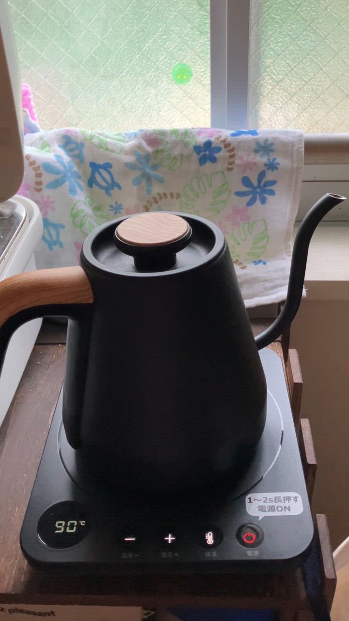 HAGOOGI 電気ケトル おしゃれ 0.8L 電気ポット コーヒーケトル