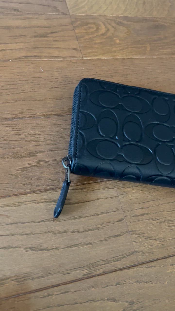 COACH 長財布　メンズ　紺　コーチ 【新品未使用品】 COACH セール コーチCOACHメンズ 長財布 財布 コーチメンズ財布