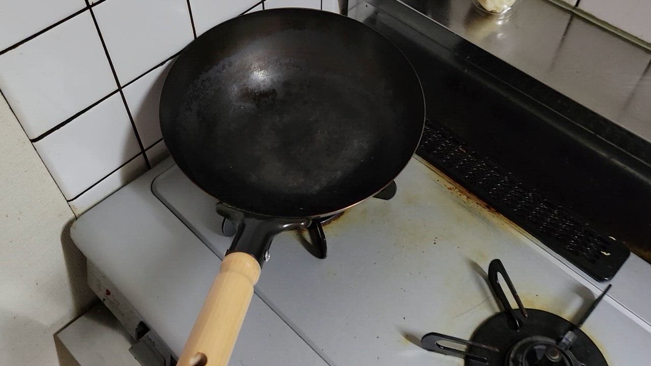 タマハシ 北京鍋 27cm ガス火専用 木柄 日本製 （ 中華鍋 鉄製