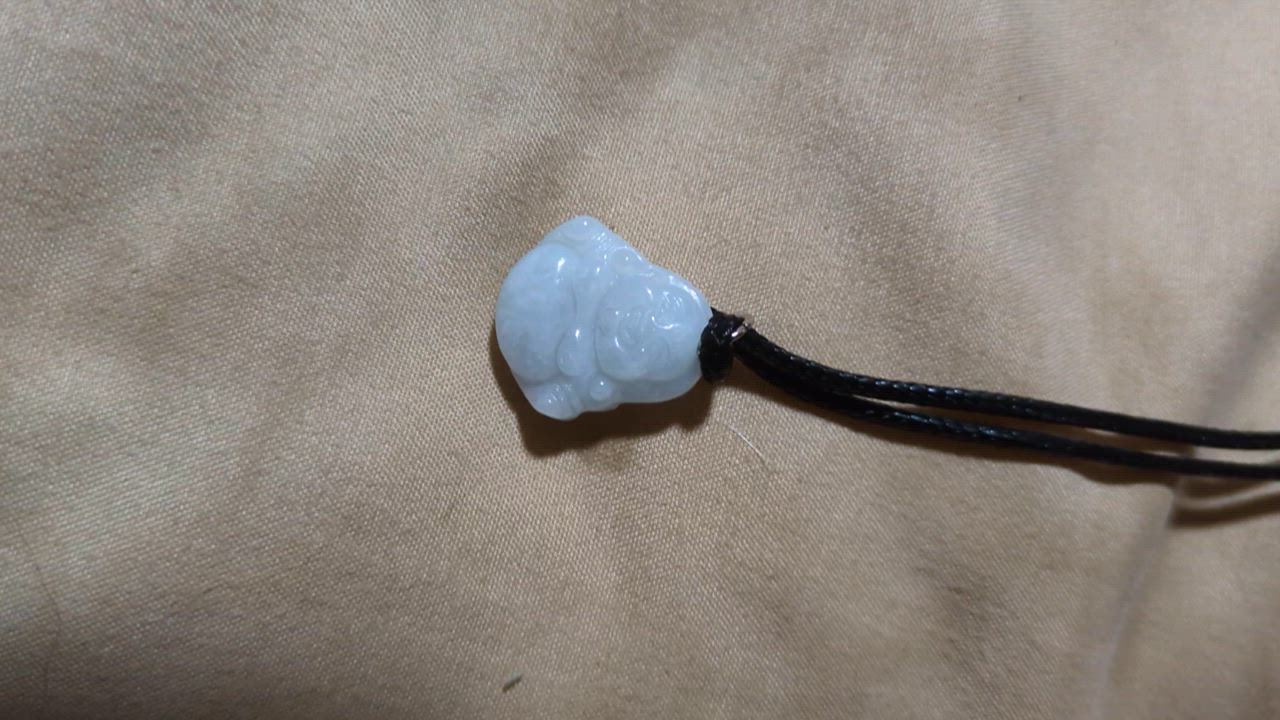 Lucky365 天然A貨 無着色 翡翠 ヒスイ 硬玉 幸運の神 布袋様