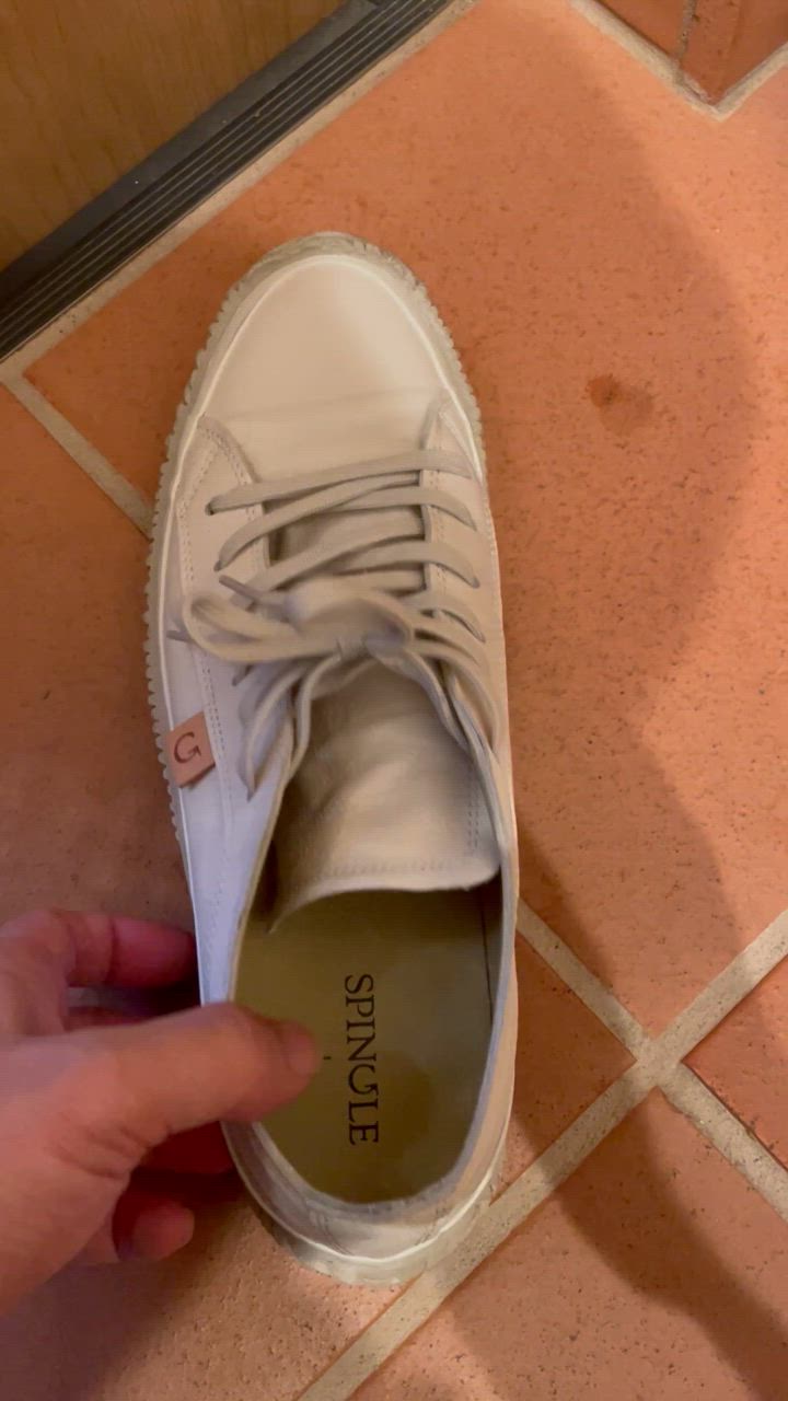 スピングルムーブ 美品　SPM110 カンガルーレザー　アイボリー27.5cm SPINGLE SP-110 Ivory | THE SHOES STOCK