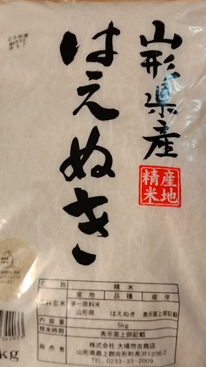 はえぬき お米 コメ 10kg 5kg×2 無洗米 精米 送料無料 山形県産