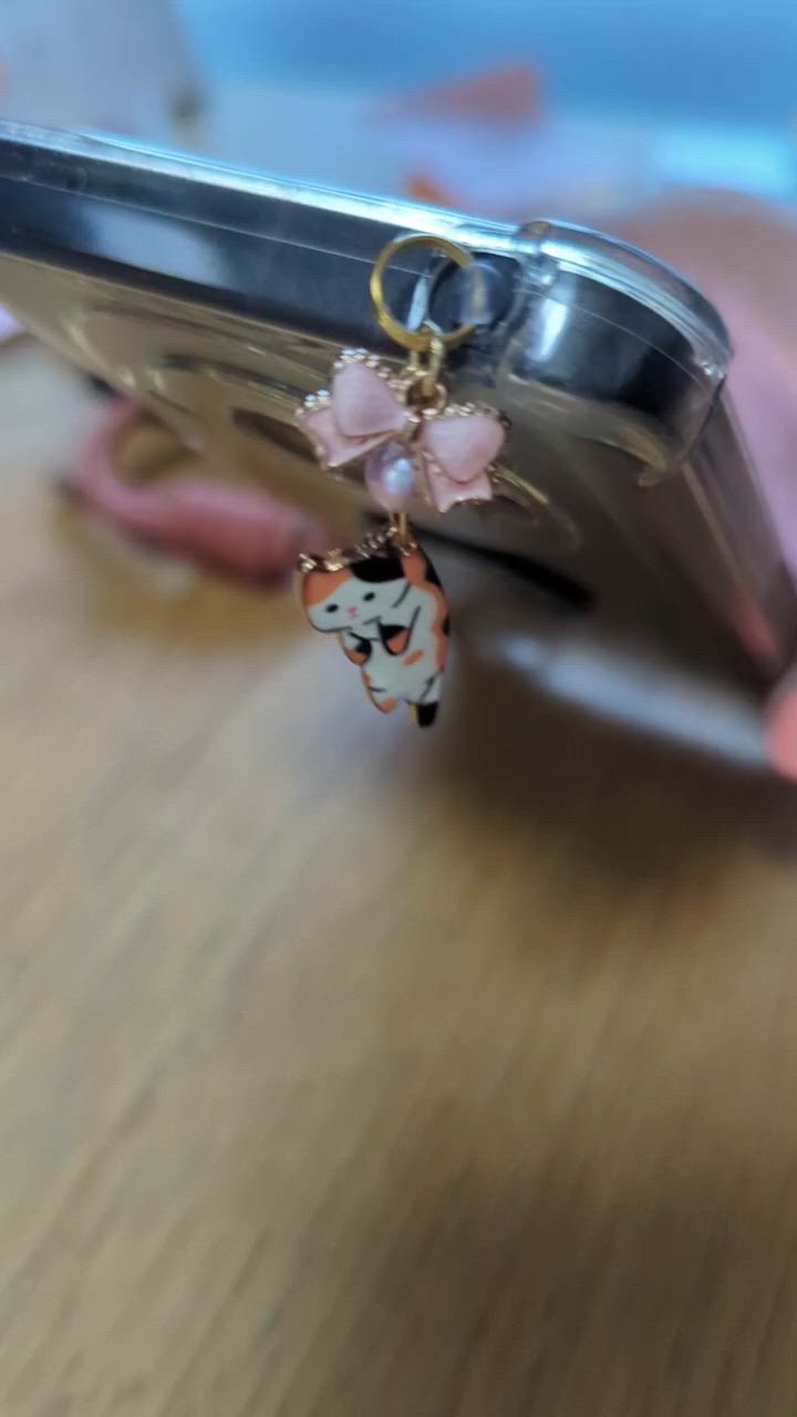 リボンねこちゃんのワンコインイヤホンジャック(ストラップ・チャームも可能) Amazon.co.jp: OLYCRAFT 12個 イヤホンジャックカバー チャーム