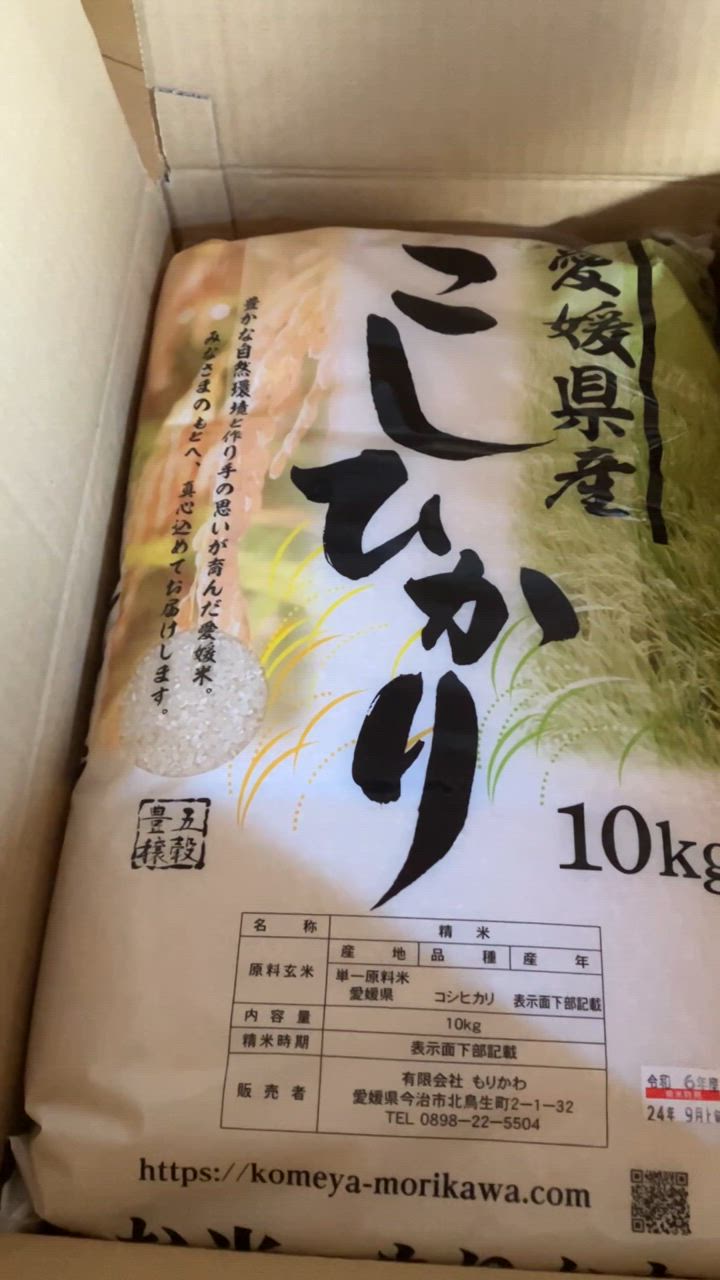 米 10kg 送料無料 「愛媛県産 コシヒカリ 10kg」こしひかり 10