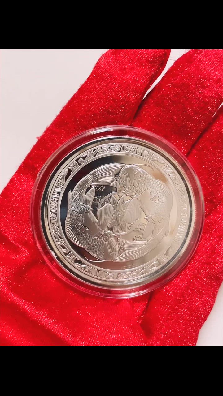 保証書・カプセル付き] 2023年 (新品) フィジー「鯉」純銀 1