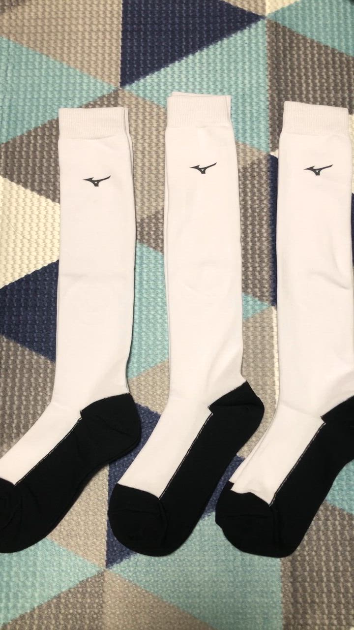 MIZUNO 野球 ソックス 3足組 ジュニア 大人 黒 白 紺 ミズノ