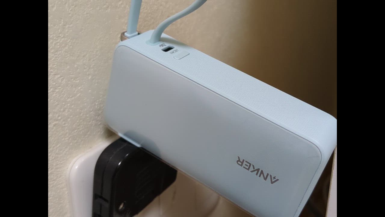 Anker Power Bank (10,000mAh, Fusion, Built-In USB-C Cable