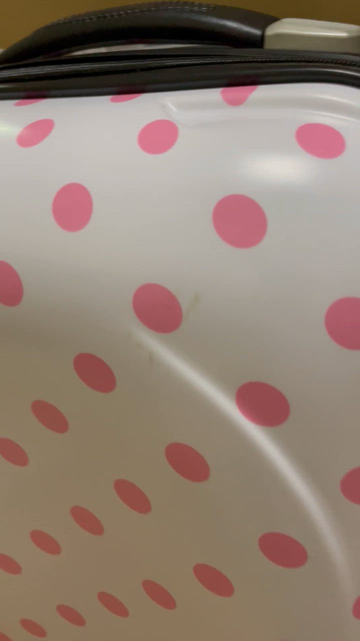 ピンク 水玉模様 キャリーカート スーツケース Mサイズ 44L キャリーケース 中型 大容量 4-6日用