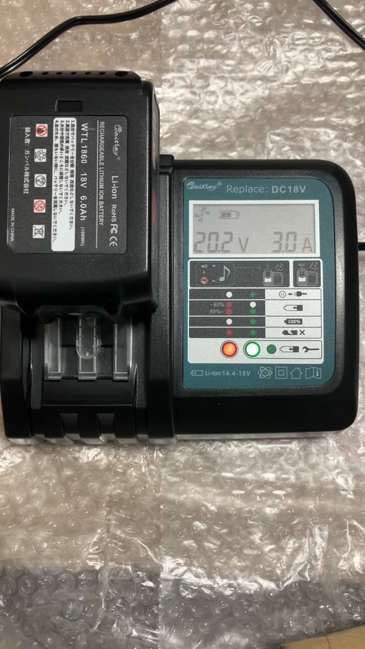 Waitley ウィトレ Makita マキタ 18V バッテリー 充電器セット マキタバッテリー 18V 互換 BL1860B 6.0Ah  DC18RF デジタル残量指示付 一年保証付き PSE認証済品 : wtl1860-dc18v : TECNICPRO - 通販 -  Yahoo!ショッピング