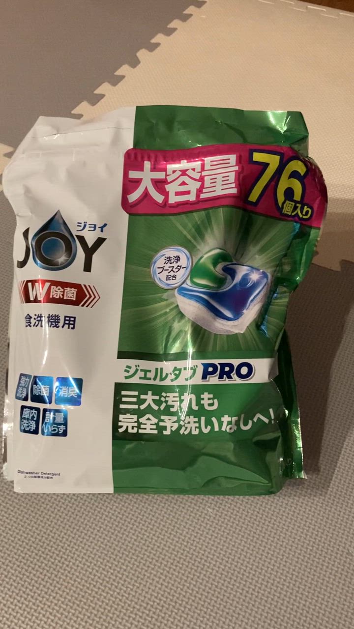 peko　　ジェルタブPRO76個入り×6袋 ジョイ PRO洗浄 食洗機用洗剤 ジェルタブ クリスタル ( 76個入
