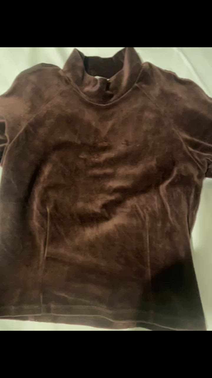 ベロアモックネッククロップトップ FREAK'S STORE tシャツ AMOMENTO/アモーメント VELOUR MOCK NECK