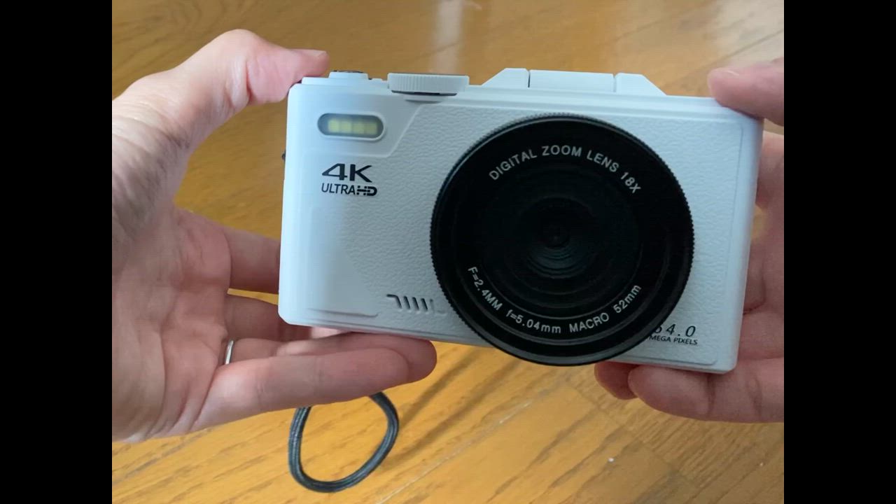 デジタルカメラ 4K wifi対応 6400万画素 小型 18倍ズーム 3.0 デジタルカメラ 4K wifi対応 6400万画素 小型 18倍ズーム 3.0