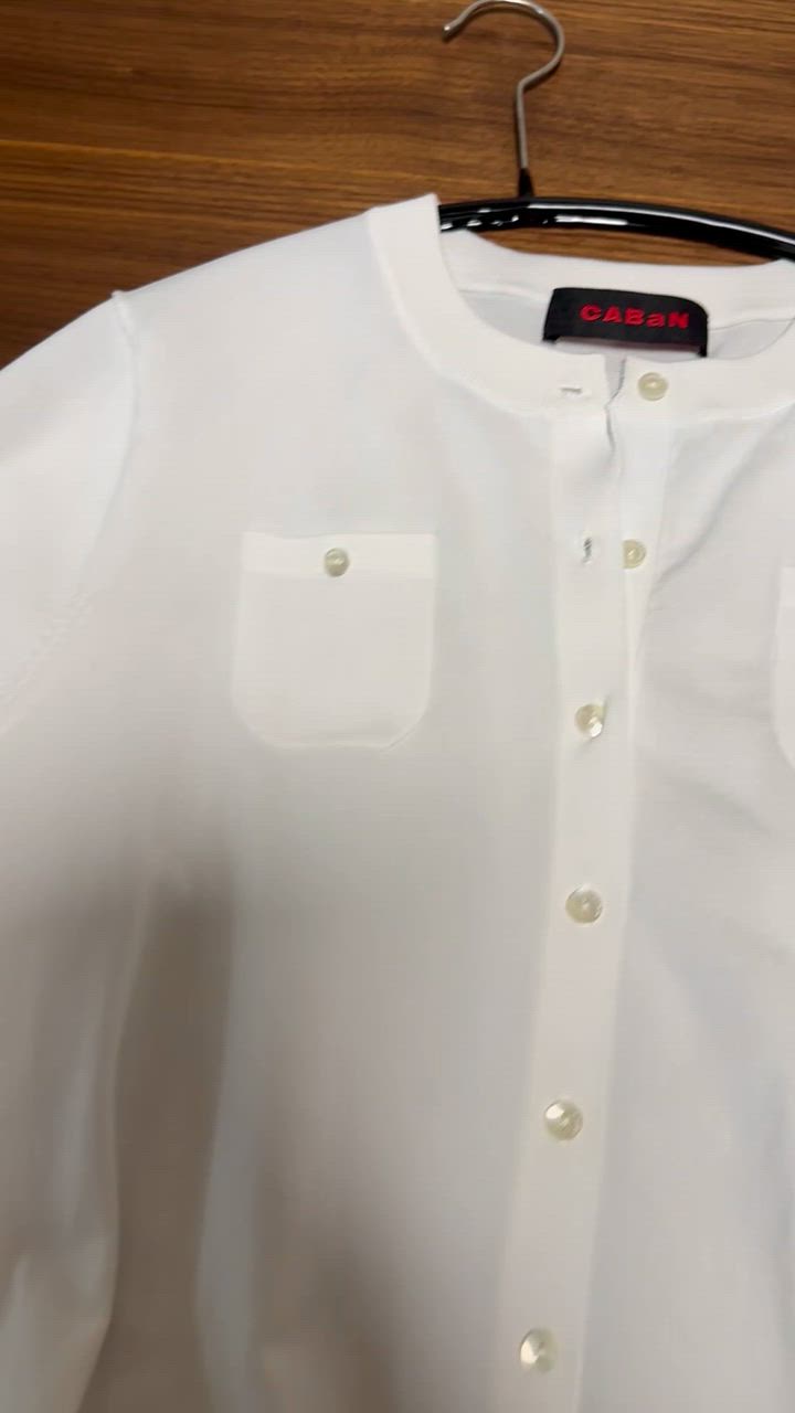 CABaN カーディガン ファインポリエステル ハーフスリーブ