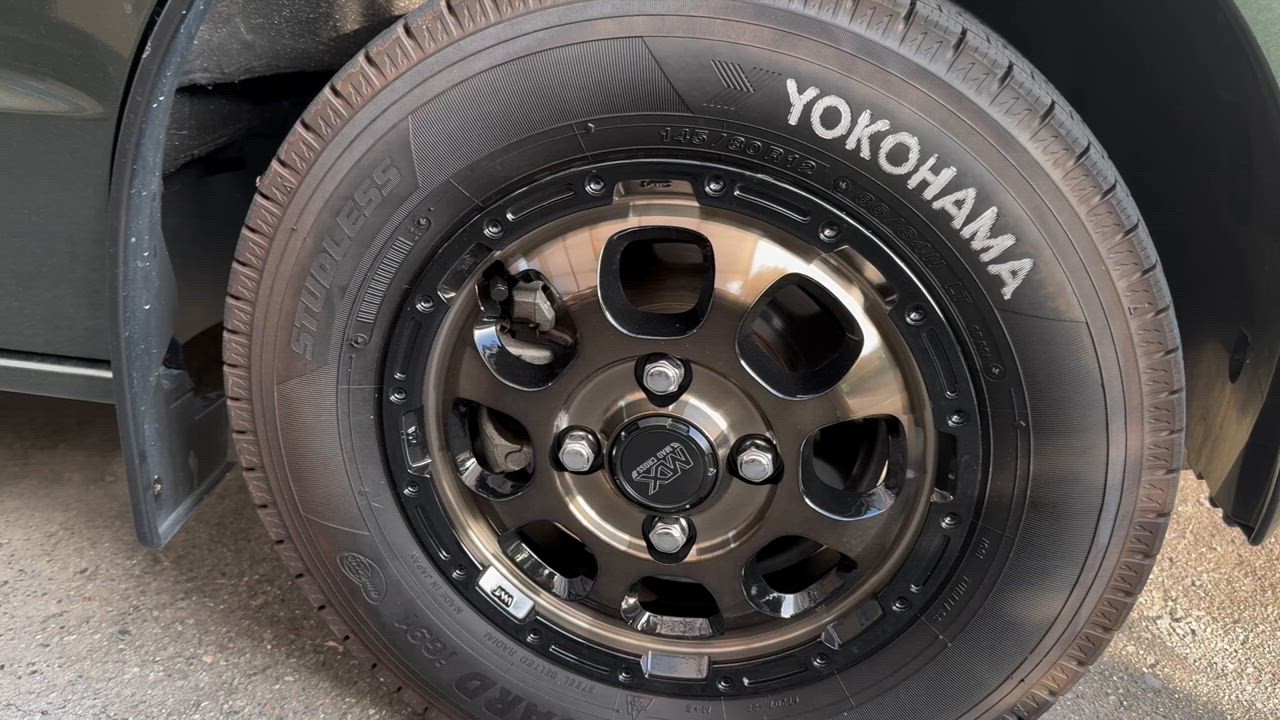 12インチ 4-100 マッドクロス ホイール 4本 ブロンズクリアリムブラック HOT STUFF ハイゼット等 ホットスタッフ マッドクロス グレイス