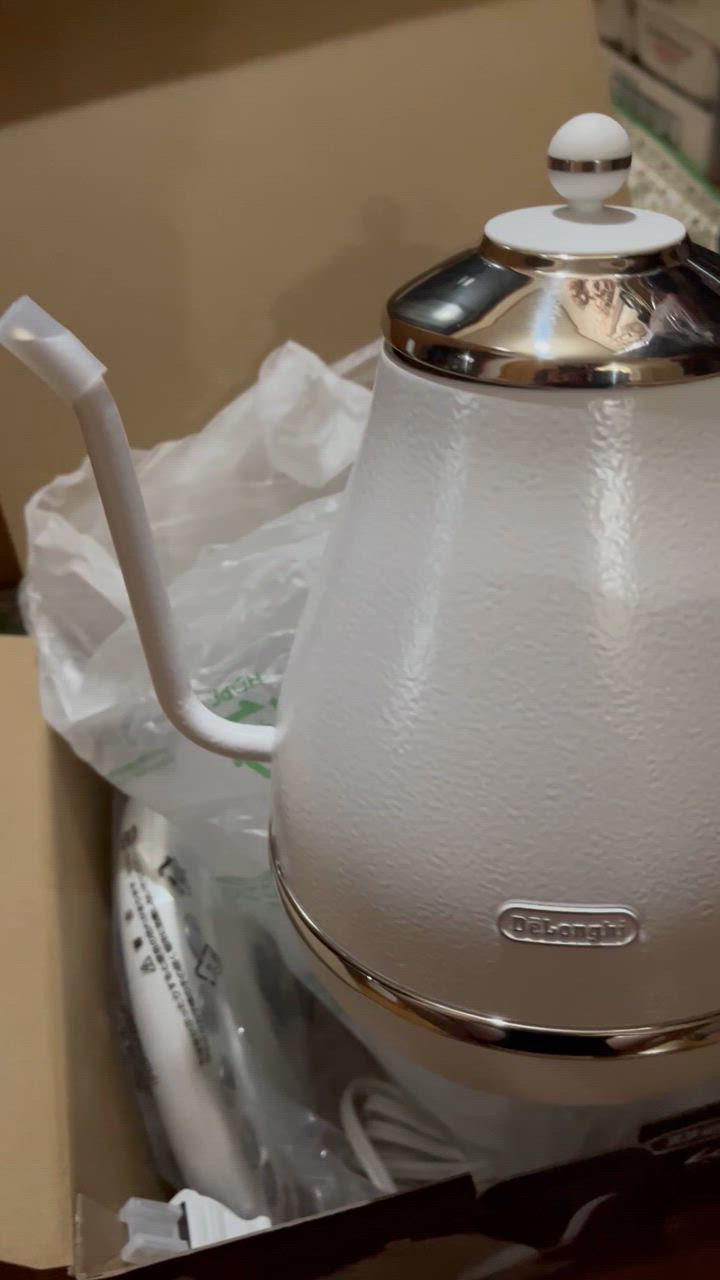 デロンギ KBOE1230JW 温度調節電気ケトル アイコナ　1000ｍｌ 白 デロンギ KBOE1230JW 温度調節電気ケトル アイコナ 1000ml 白