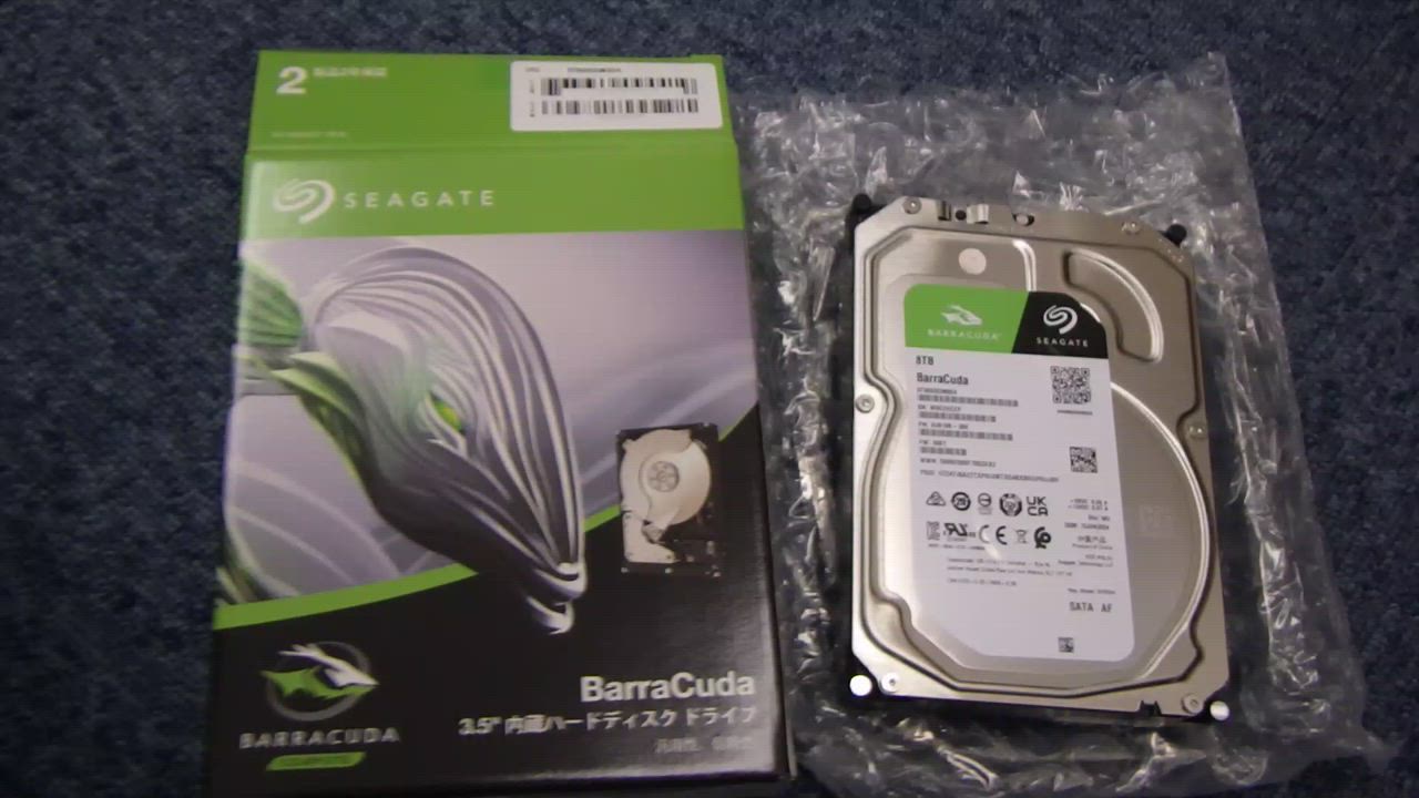 Seagate BarraCuda 3.5\" 8TB | 内蔵HDD Amazon.com: Seagate BarraCuda 8 TB Internal Hard Drive HDD