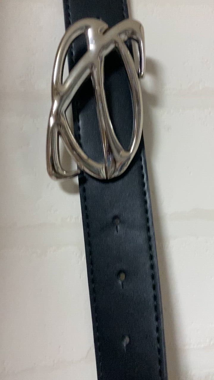 Port ベルト メタル ロゴ バックル レディース メンズ