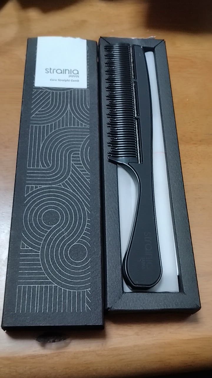 strainia コーム 櫛 くし 静電気防止 ヘアケア ストレートヘア