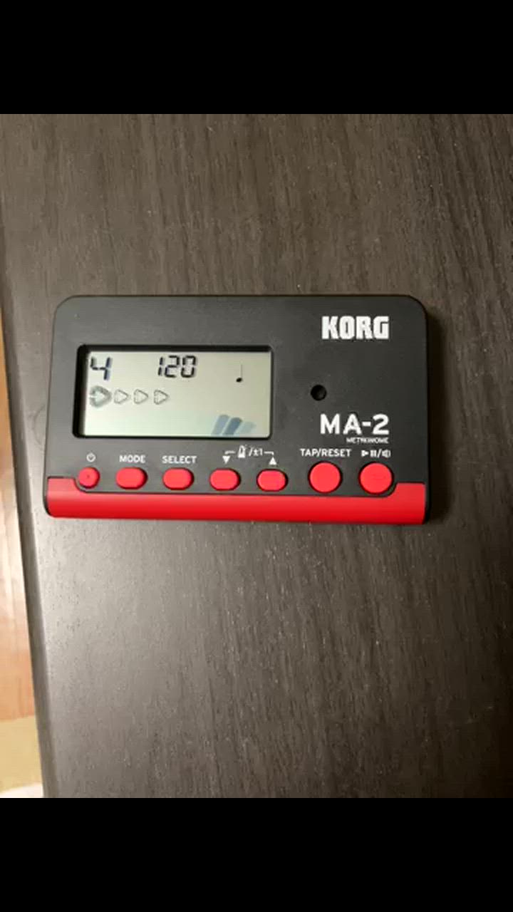 KORG MA-2 ブラック＆レッド MA-2-BKRD メトロノーム <メール便