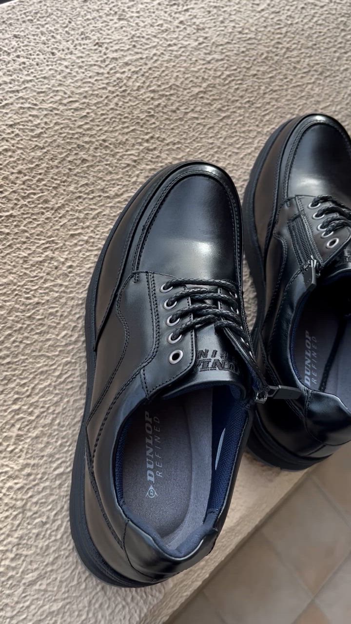 シューズ(男性用) HEAD DUNLOP DUNLOP 爆買 ダンロップ メンズ 防水 シューズ 幅広 革靴本革 歩き