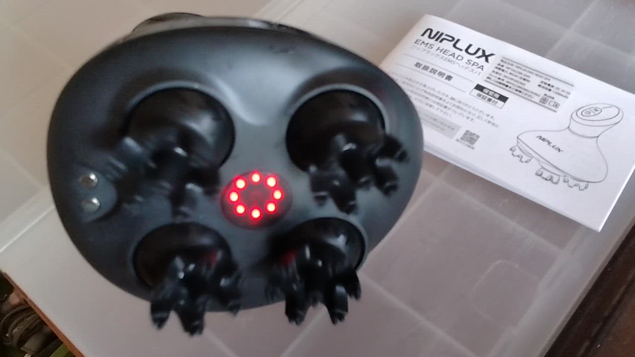 NIPLUX 眠った頭皮に美電気スパ EMSヘッドスパ 頭皮マッサージ器