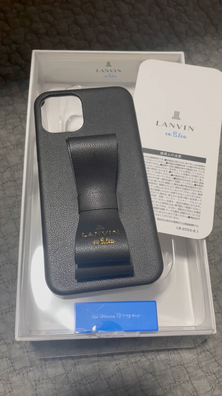 【LANVIN en Bleu】ランバン リボンバック iPhoneケース LANVIN en Bleu ランバン リボン iPhone11/12/SEケース (LANVIN