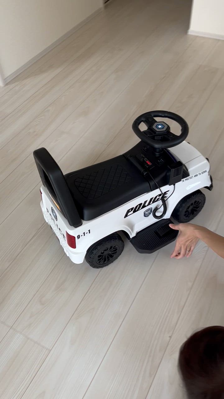 乗用玩具 電動乗用玩具 パトロールカー PATROL CAR POLICE 9-1-1
