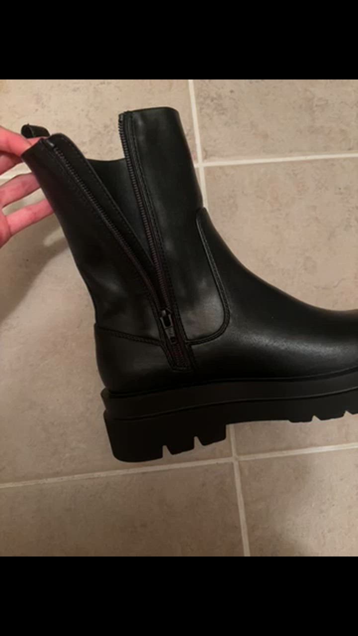 アダムエロペ サイドゴア ブーツ トラックソール 本革 ブラック ✨未使用✨ ADAM ET ROPE' ブーツ トラックソールストレッチブーツ