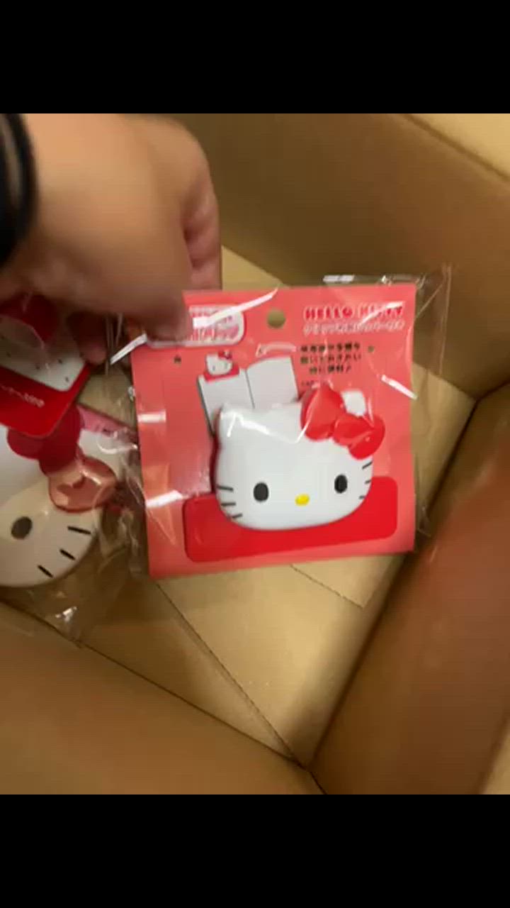 sanrio ハローキティ 跡がつきにくいフェイス形クリップ
