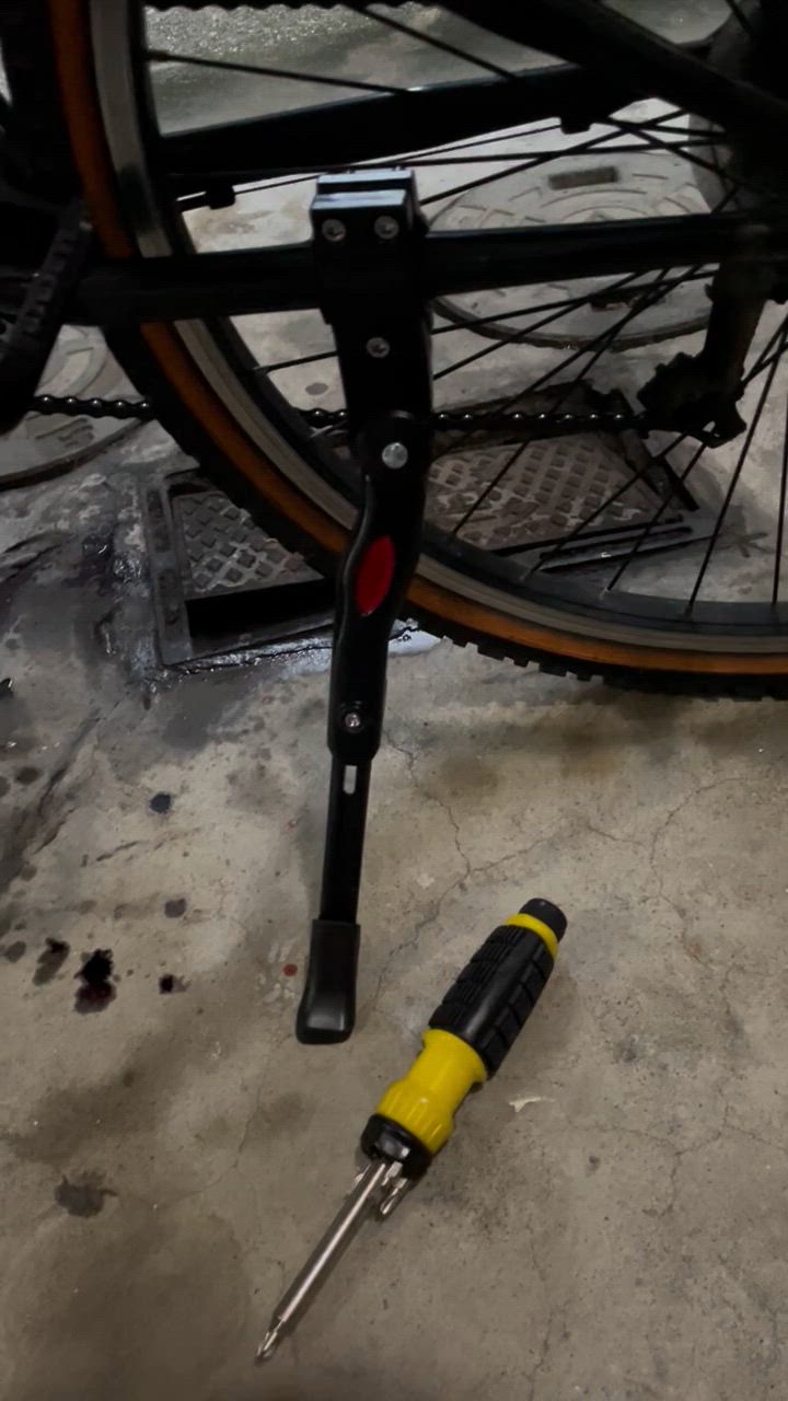自転車スタンド サイドスタンド 長さ調整 ロードバイク クロス
