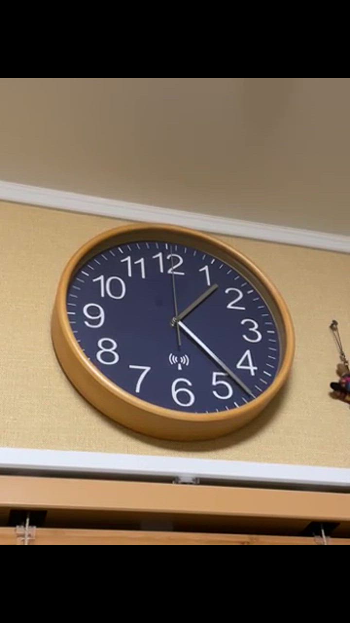 ✨木製オシャレ時計✨ 壁掛け 壁掛け時計 天然木 かけ時計 静音 ls2238-1.jpg