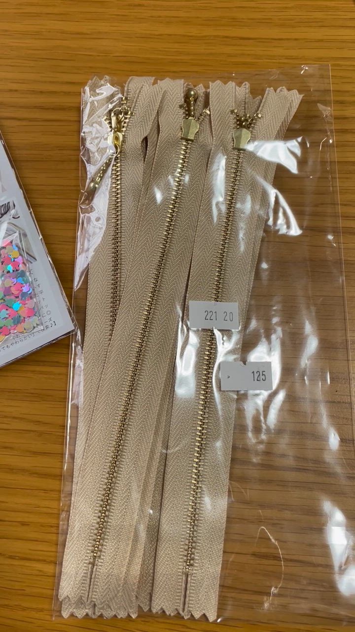 卸売り YKK 玉付きファスナー 引き手 ゴールド 20cm 10本 全34色