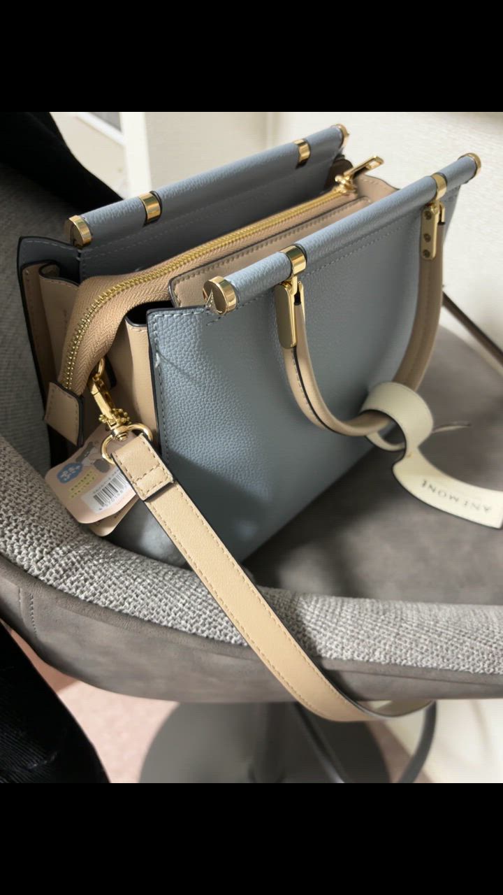 ANEMONE ショルダーバッグ バッグ バイカラーのスクエア2WAY