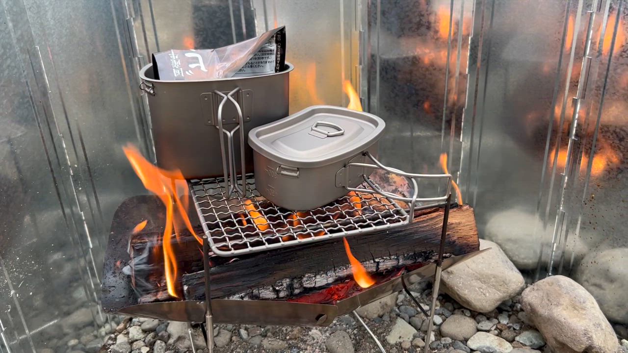 TITAN MANIA チタンマニア 網 超軽量 バーベキュー 焼き網