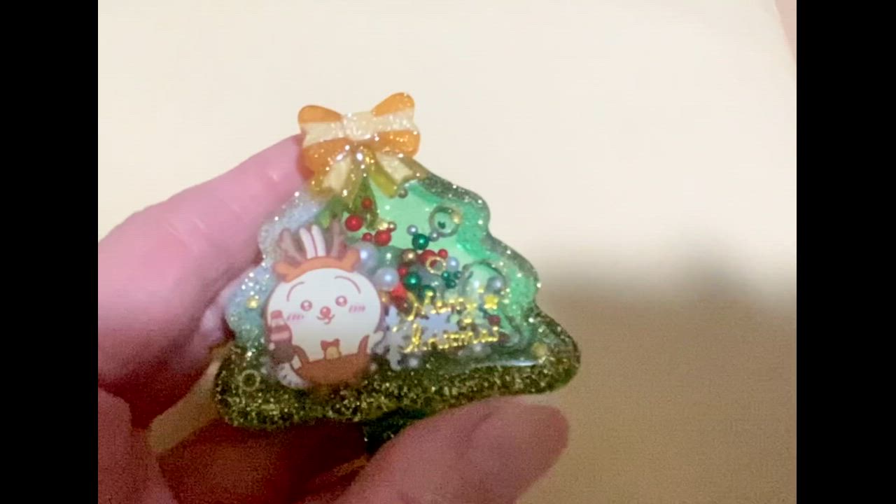 大人なキラキラ✨クリスマスツリー🎄.*シェイカーキーホルダーが