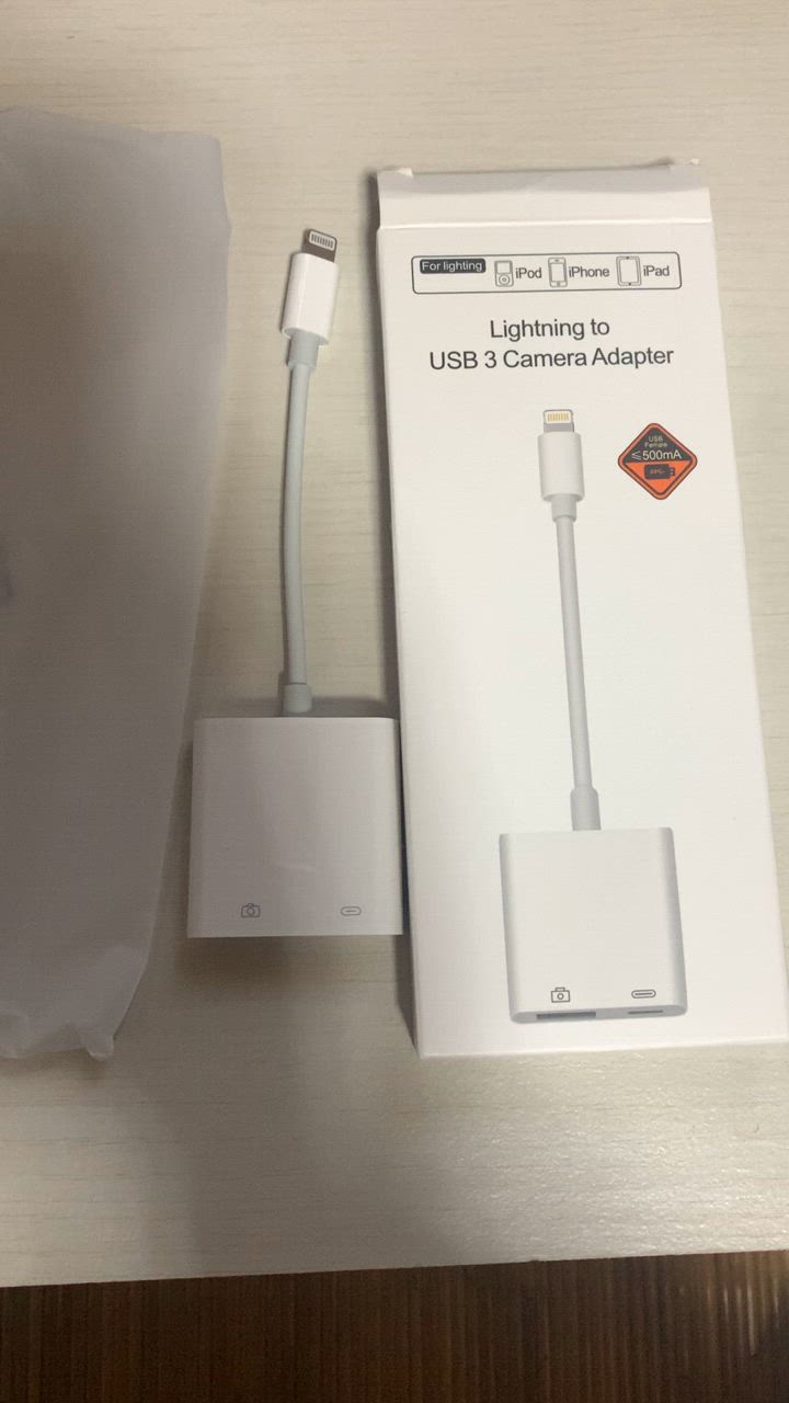 iPhone カメラアダプター iphone Lightning USB 3 ios13以上対応