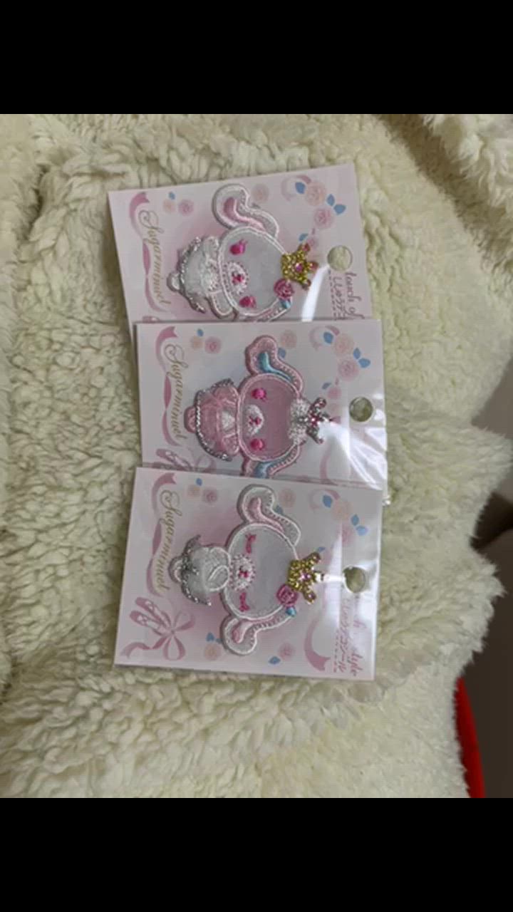 シュガーメヌエット　シール sanrio 刺繍 デコシール シュガーメヌエット サンリオ キャラ