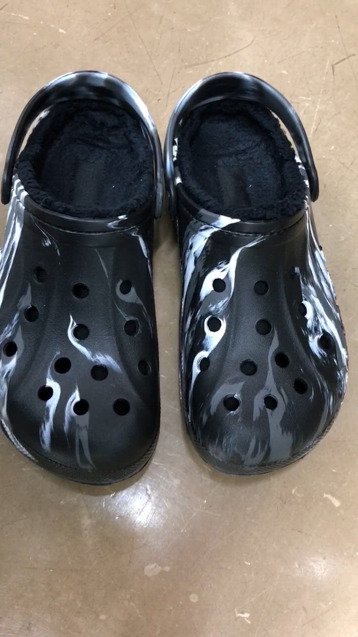アンタッチャブル/LD Amazon | Crocs (クロックス) ユニ 裏地付き マーブルクロッグ