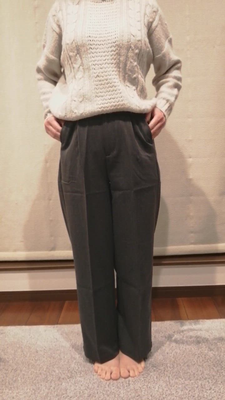 ワイドパンツ ストレートパンツ スラックスパンツ ロング丈