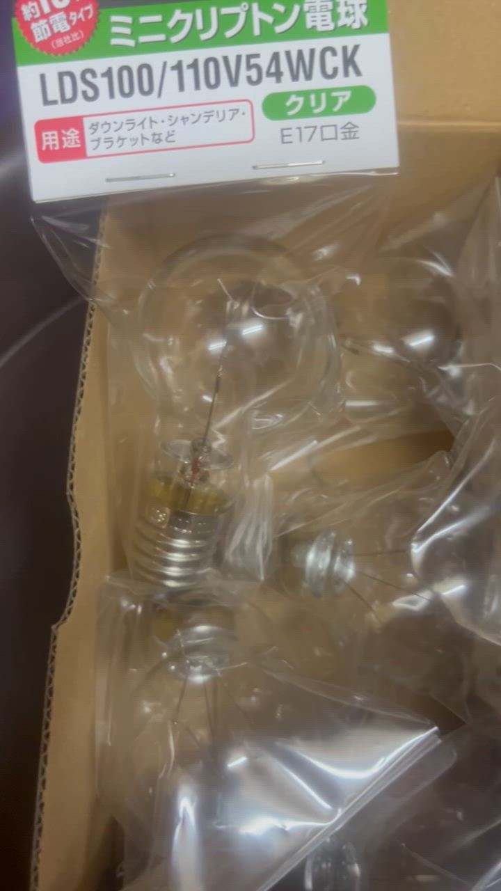 値下げ　ミニクリプトン電球　LDS100V54WWK パナソニック ミニクリプトン電球 LDS100V54WWK2P (電球・蛍光灯
