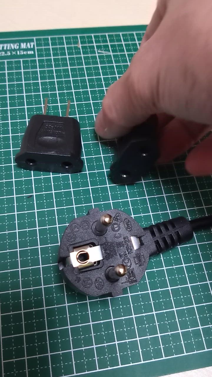 変換プラグ 2個セット 6A 100-250V 日本国内用 Cタイプ→Aタイプ